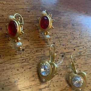 Two sets of earrings
